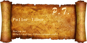 Peller Tibor névjegykártya